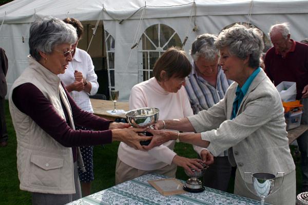 prizes 4.jpg - Diana Relton won the Coronation Bowl for cookery